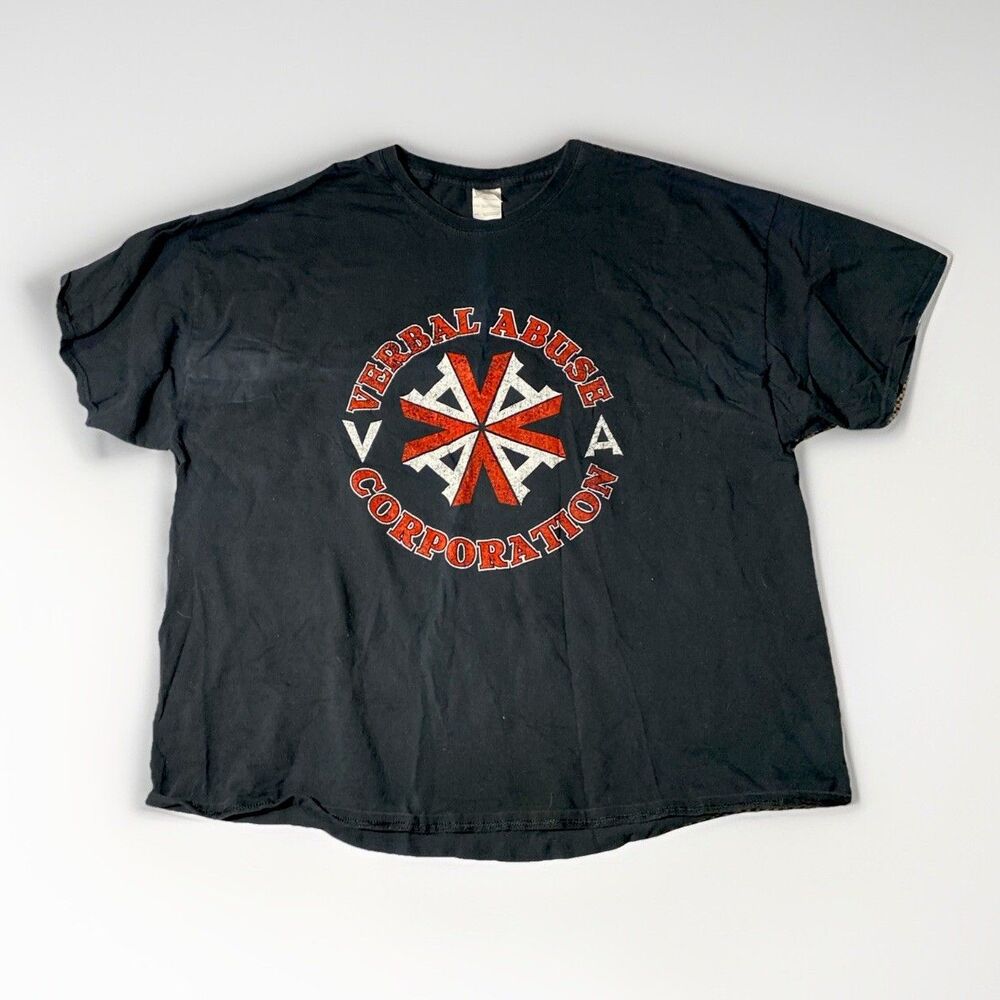 Vtg Verbal abuse Corporation Festival T Shirt Punk Rap 3XL Mens‎ Troubled Minds